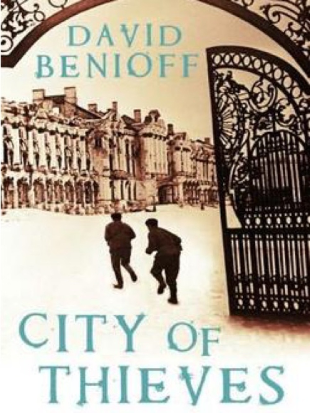 City of Thieves by David Benioff - Teal & Cream Cover